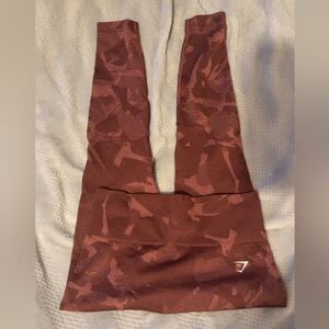 Gymshark camo scrunch leggings